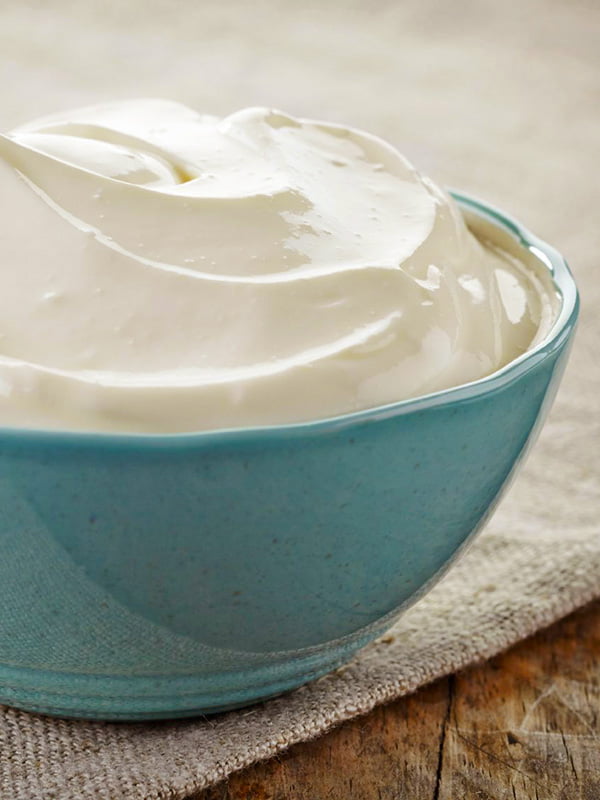 Gelato allo yogurt con gelatiera