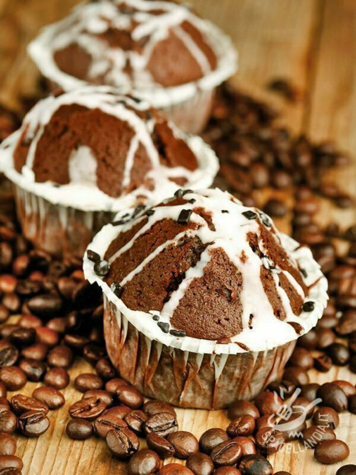 Muffin al caffè e cioccolato senza burro 