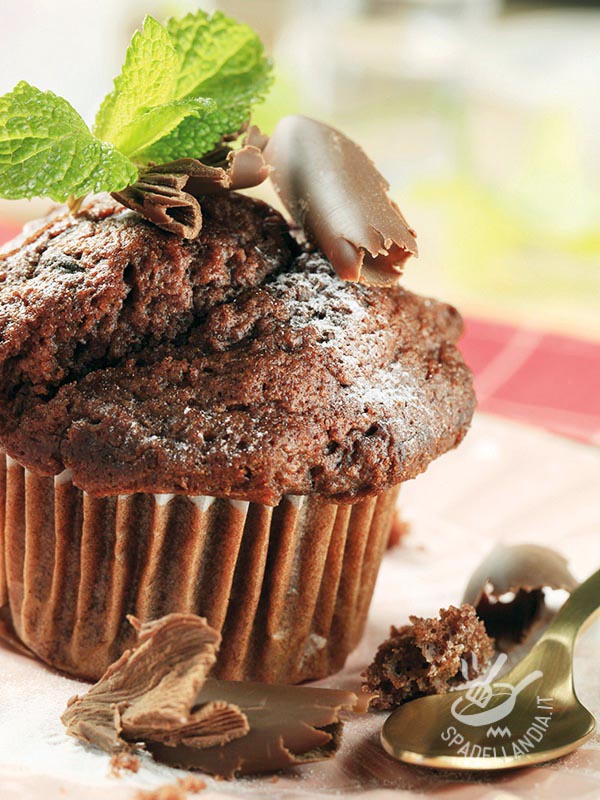 Muffin al doppio cioccolato senza glutine