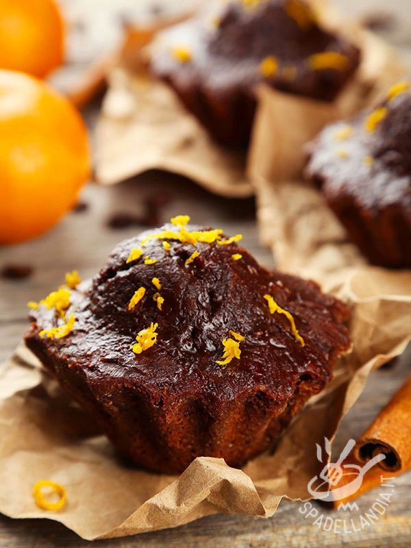 Muffin cioccolata e arancia