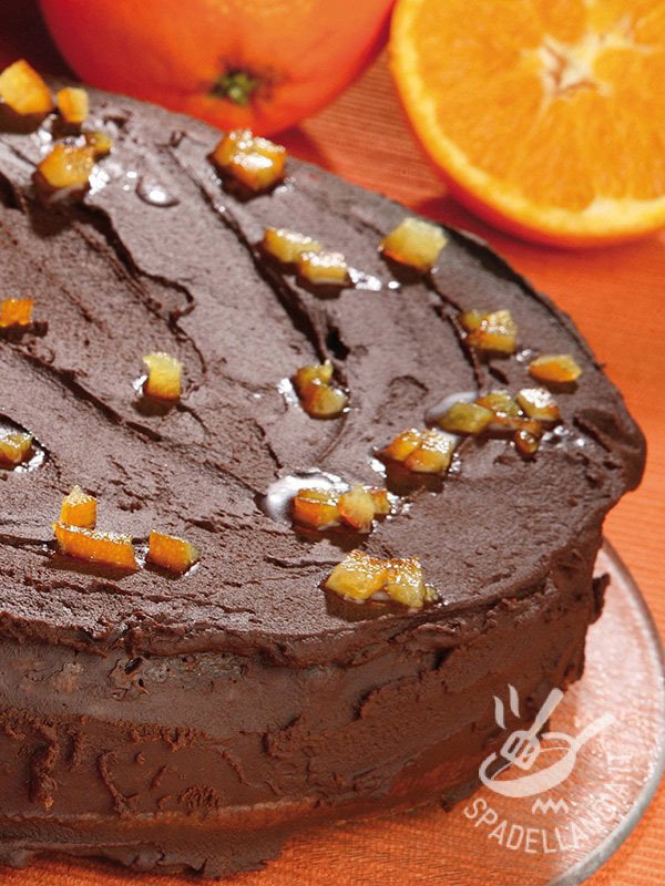 Torta al cioccolato e arancia candita